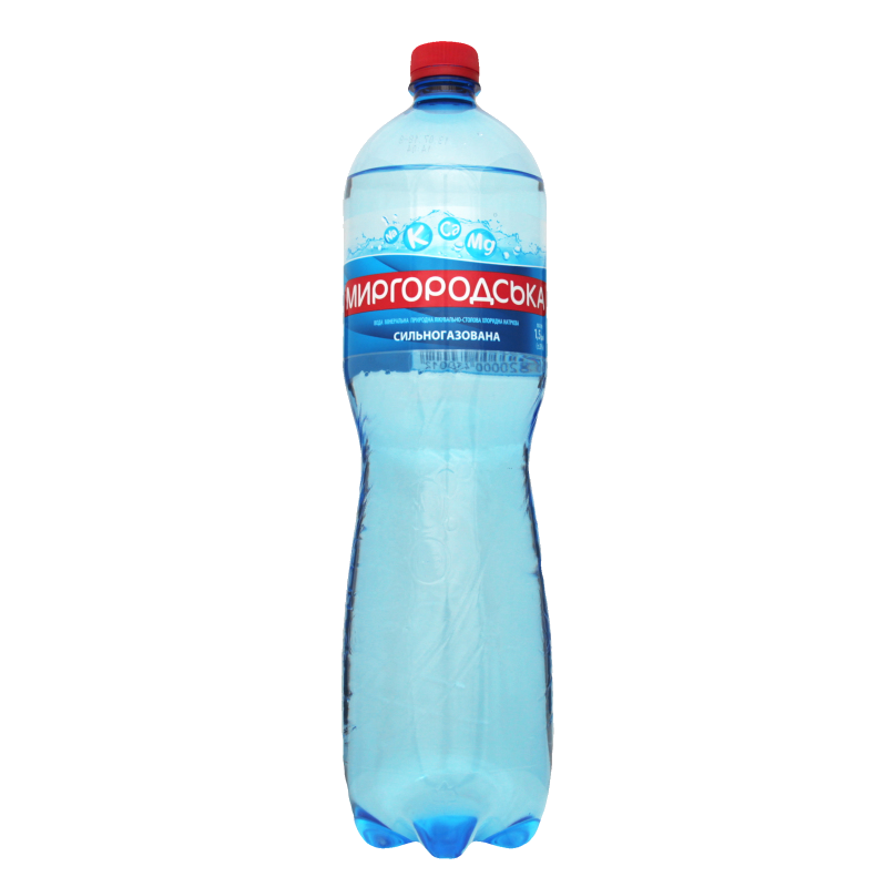 Вода мінеральна МИРГОРОДСЬКА, сильногазована, 1,5л